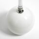 Large Czech Mid Century glass ceiling lamp with glass shade and glass rod