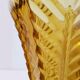 Vase red glass thick art deco style