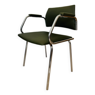 Fully Restored Olive Office Chair by Kovona from Czechoslovakia 1970’s