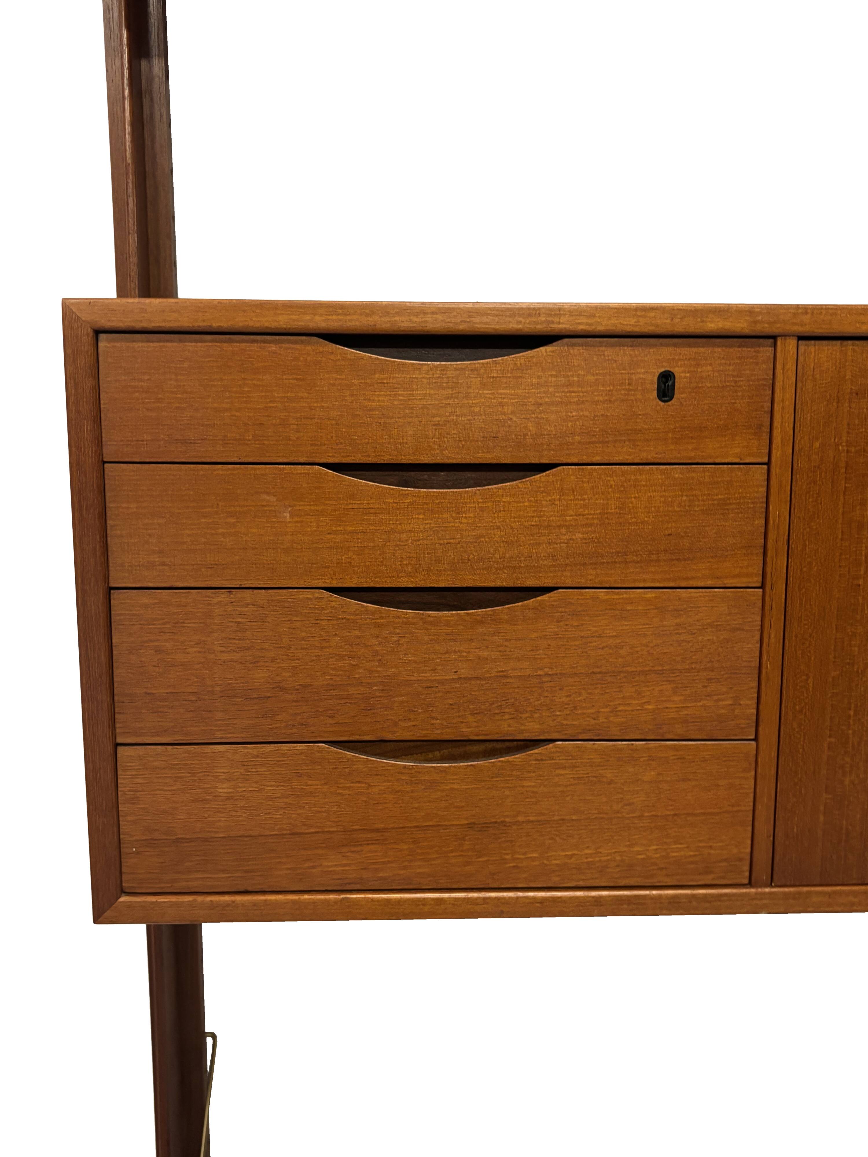 Vintage freestanding wall system Torbjorn Afdal 60's Scandinavian Design