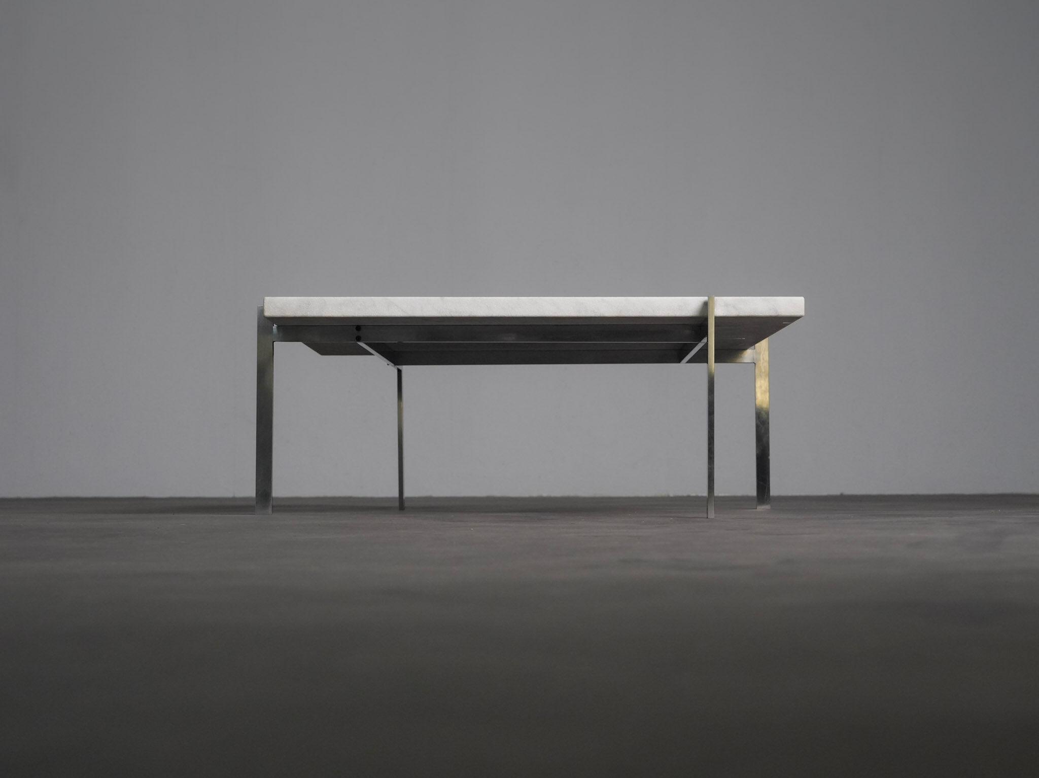Rolled marble coffee table by Poul Kjaerholm for Fritz Hansen, Denmark, 1990s