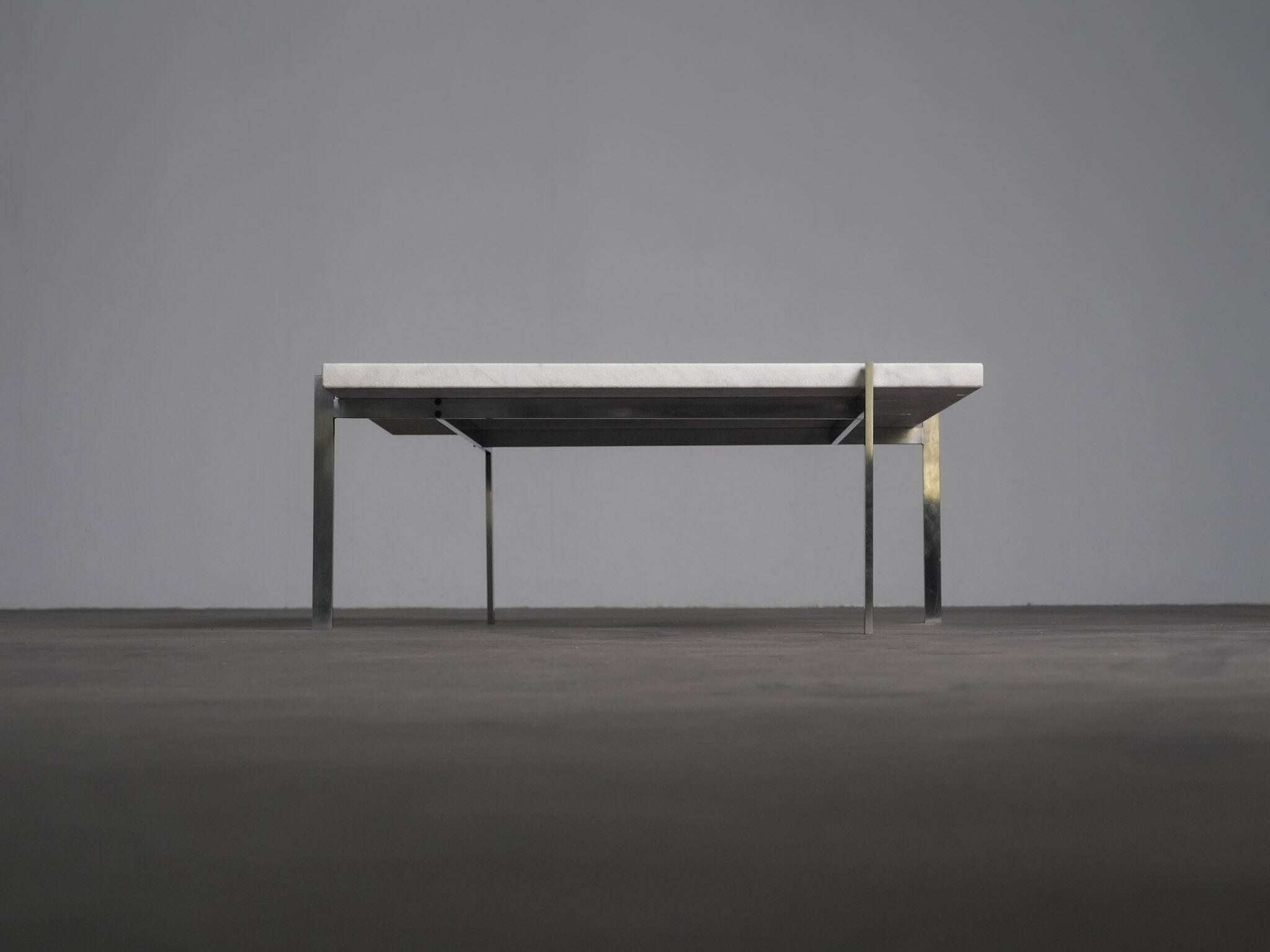 Rolled marble coffee table by Poul Kjaerholm for Fritz Hansen, Denmark, 1990s
