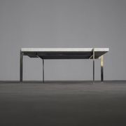 Rolled marble coffee table by Poul Kjaerholm for Fritz Hansen, Denmark, 1990s