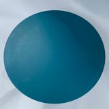 Peacock blue Disc side table