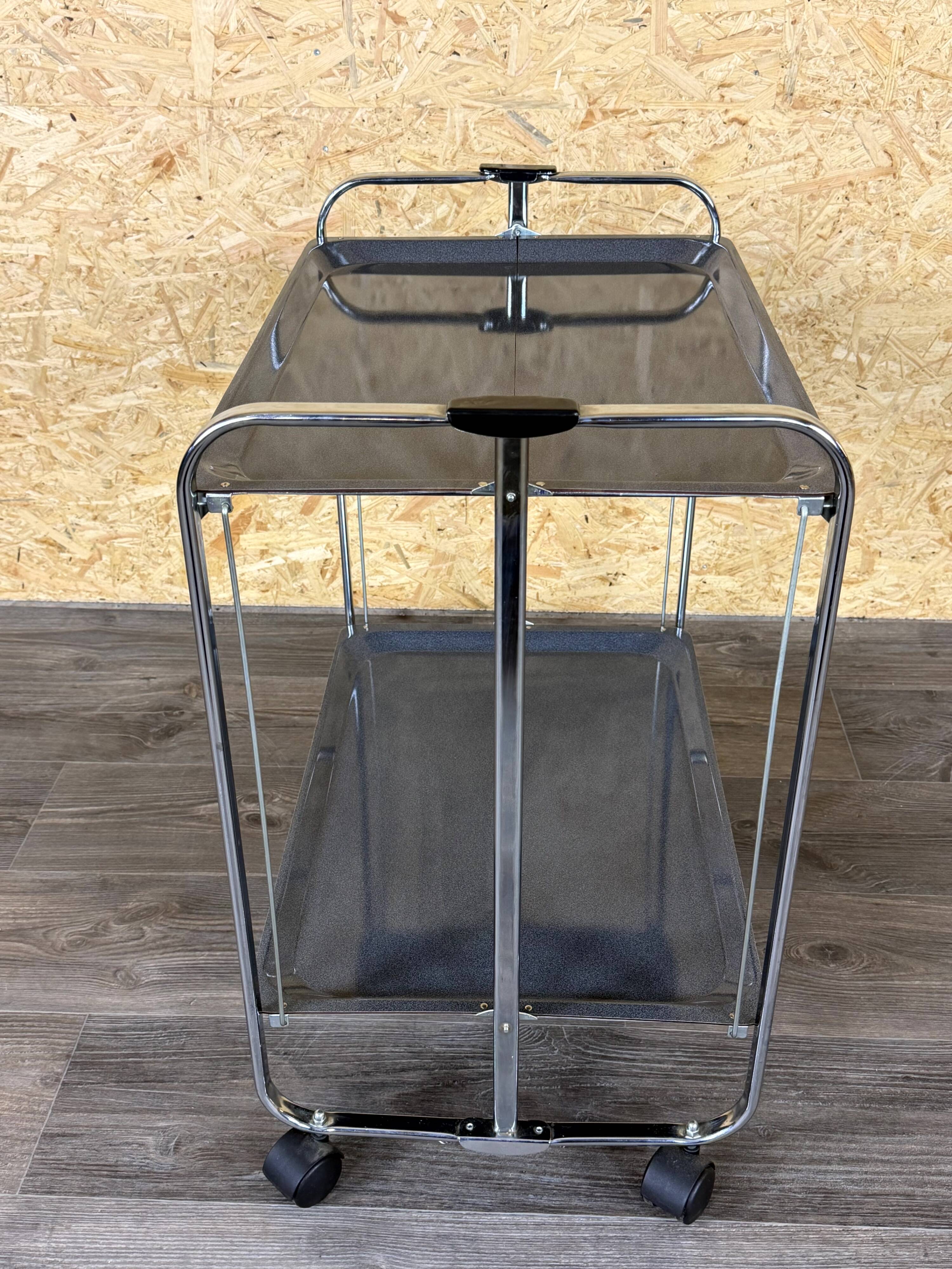 1960s 1970s Serving Cart Dinette Space Age in Metal Plastic