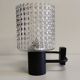 Metal/glass wall lamp