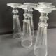 6 Baccarat/Saint Louis champagne flutes - Mid 19th century