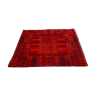 Tapis 1970 pop design fond rouge geometrique laine 229 cm x 170 cm