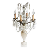 19th C French Crystal Table Lamp