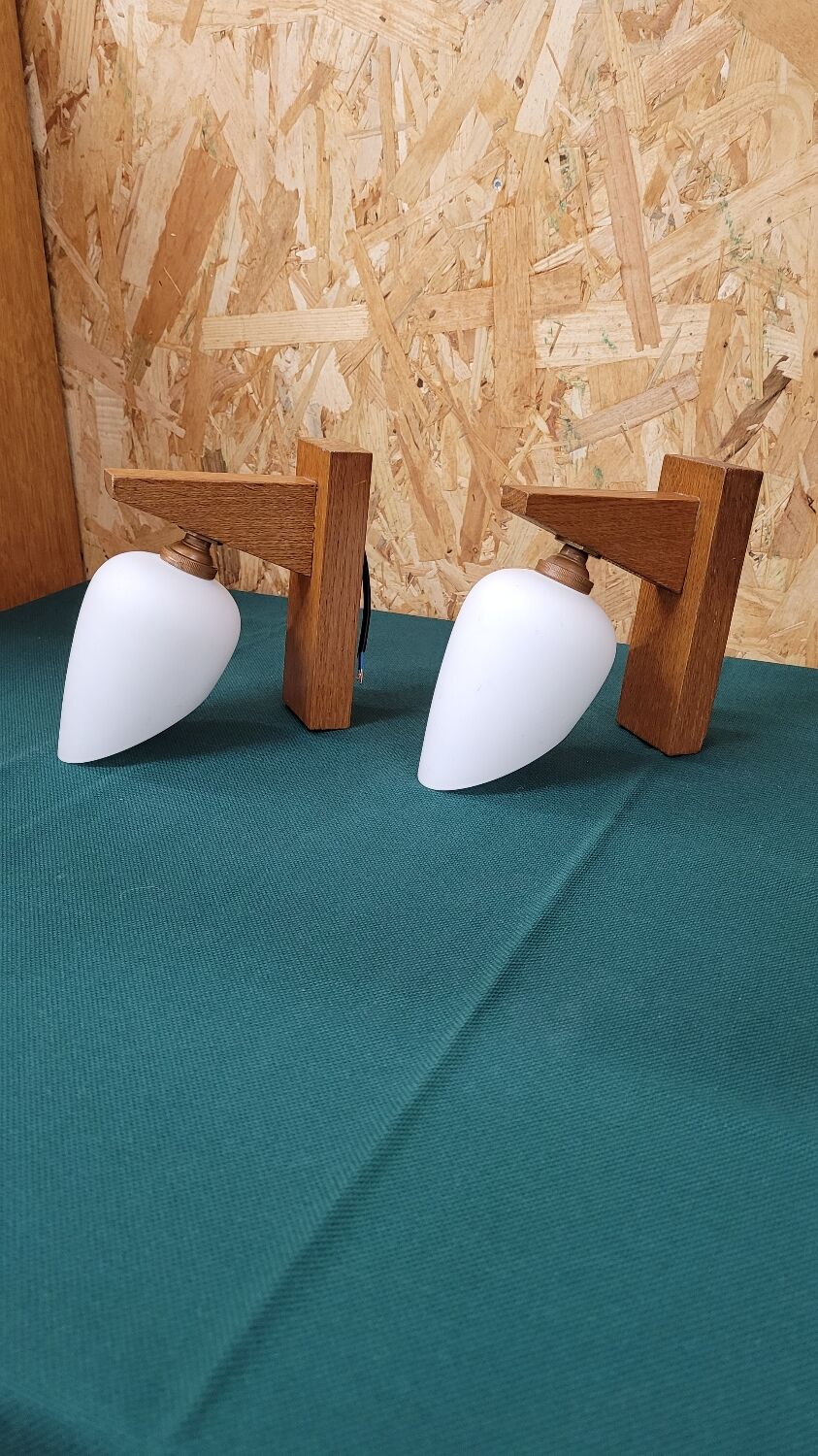 Two Scandinavian wall lights