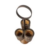 Modernist wine rack, flower stand, bottle rack, Denmark 1970s.
