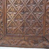 Carved floral pattern door
