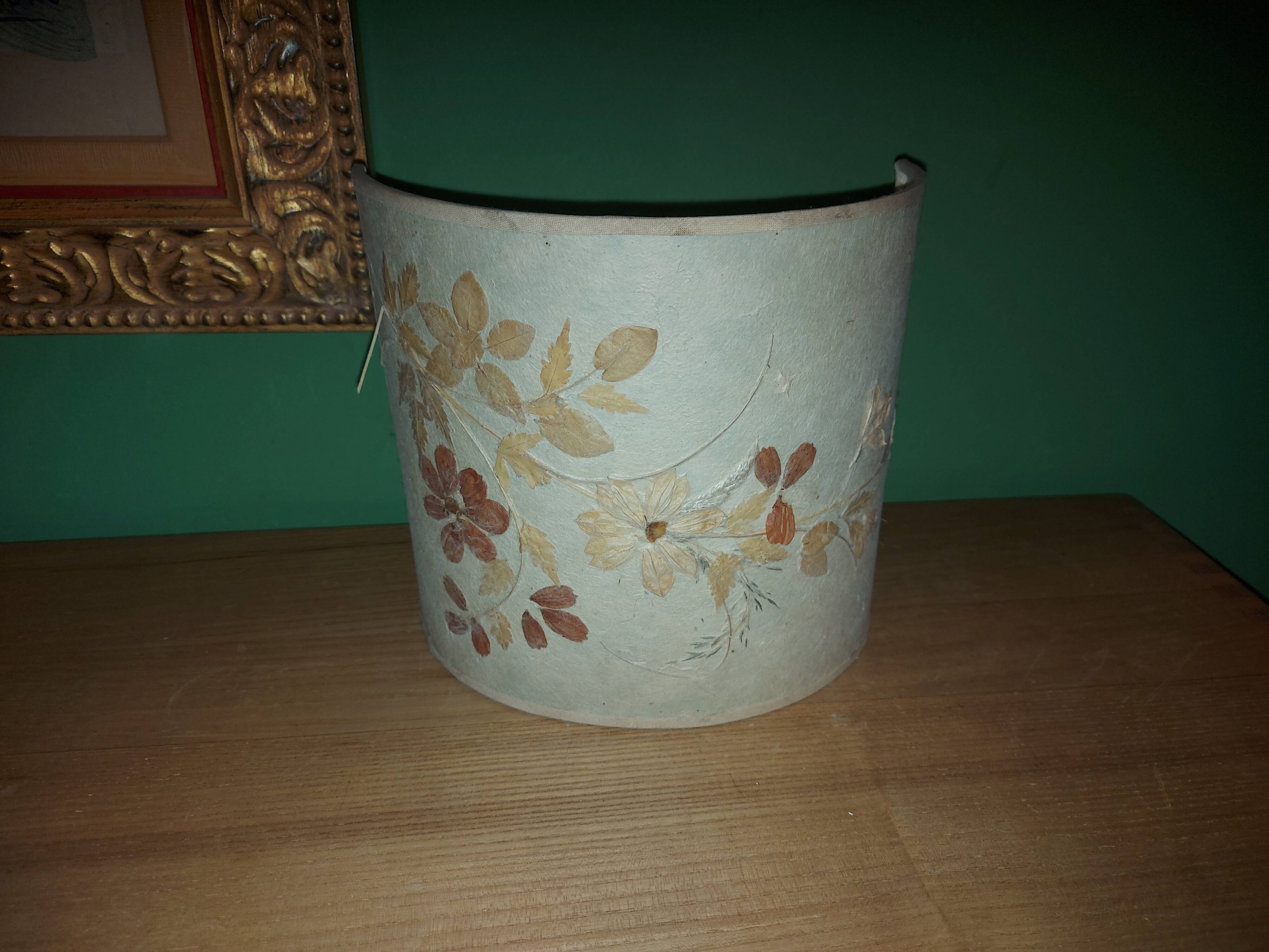 Abat day for wall lamp, decoration dried flowers