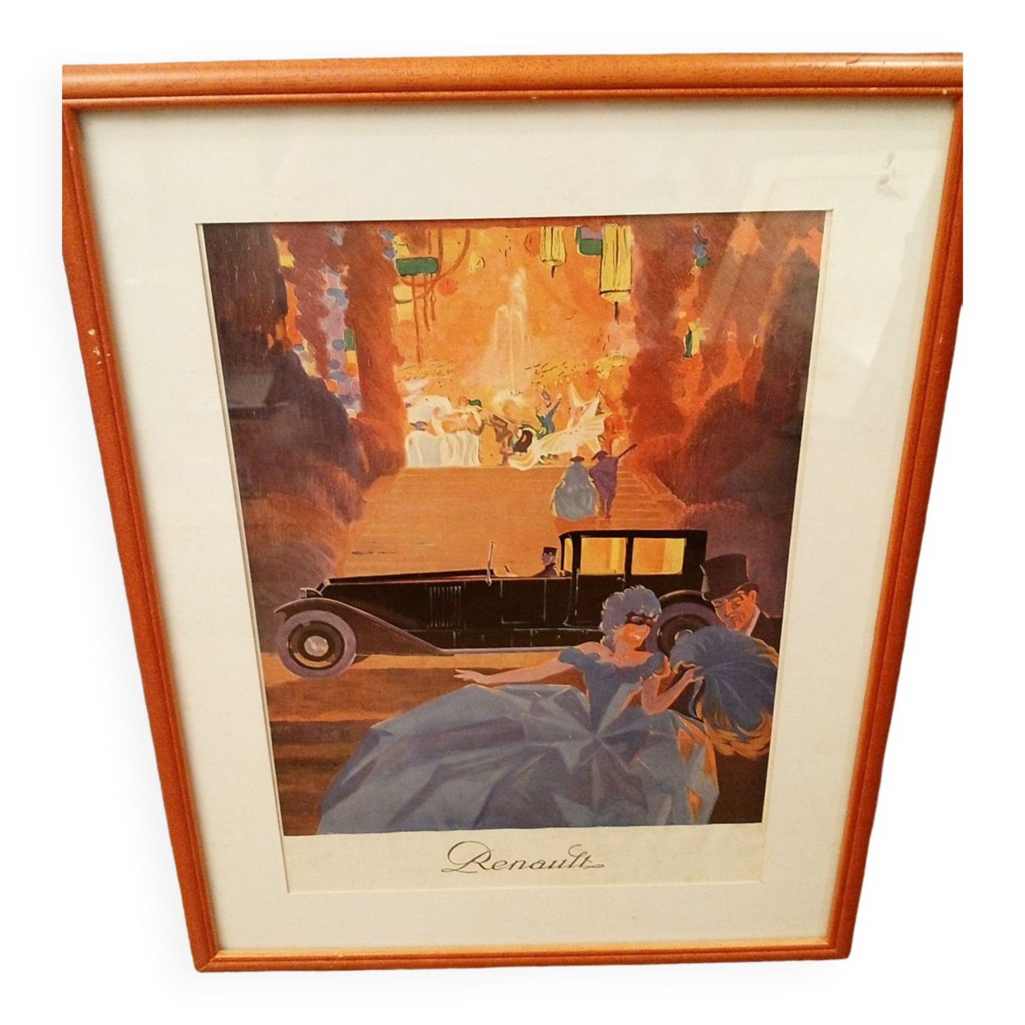 Old advertising poster