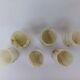 set of 6 small wine glasses in green alabaster stone