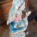 Antique small wooden sculpture, Immaculate Virgin, South America, 19th century