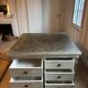 Old wooden workshop furniture – tabletop