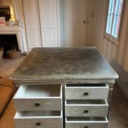 Old wooden workshop furniture – tabletop