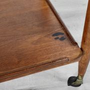 Midcentury White & Newton Teak Cocktail Drinks Trolley / Hostess.