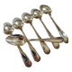 6 small silver-plated Boulenger spoons