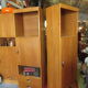 Meuble modulable de bureau ou de salon plaqué chêne des années 1960