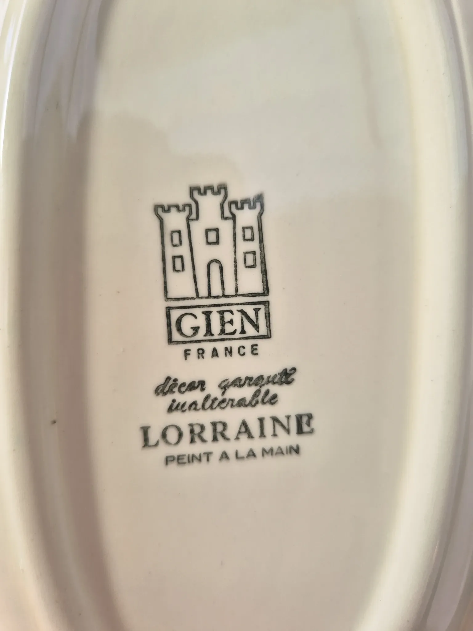 Deux Raviers Gien vintage