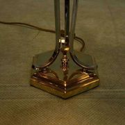 Vintage brass table lamp in Hollywood Regency style from the 50s/60s.