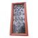 Window frame 179x88cm walnut oak wrought iron grille opening glass panel