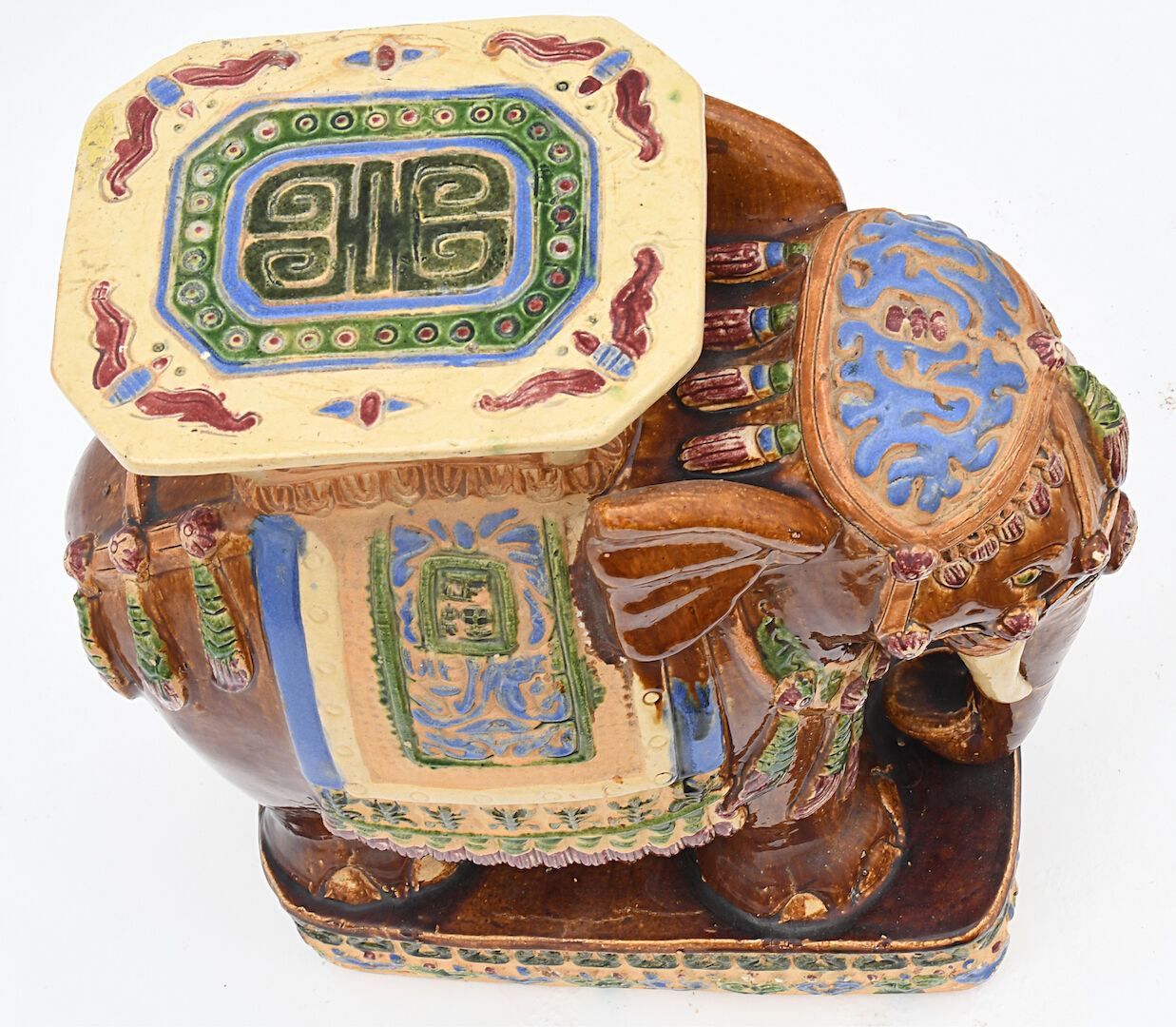 Earthenware garden stool