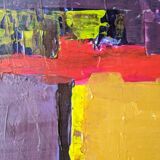 Acrylic on canvas small painting Contemporary abstract art