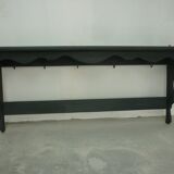 Old blue-gray kitchen shelf