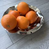 Stainless steel fruit basket / salad bowl - Alessi (Sarrià basket)