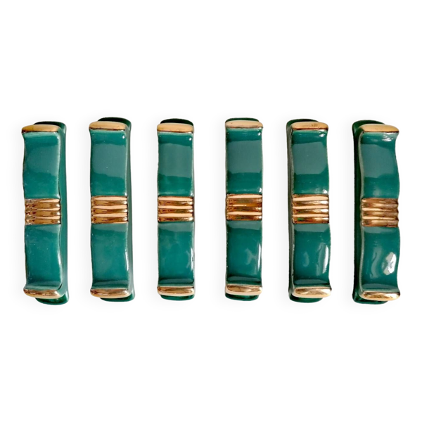 6 porte couteau art déco années 30