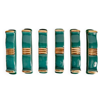 6 art deco knife holders from the 30s