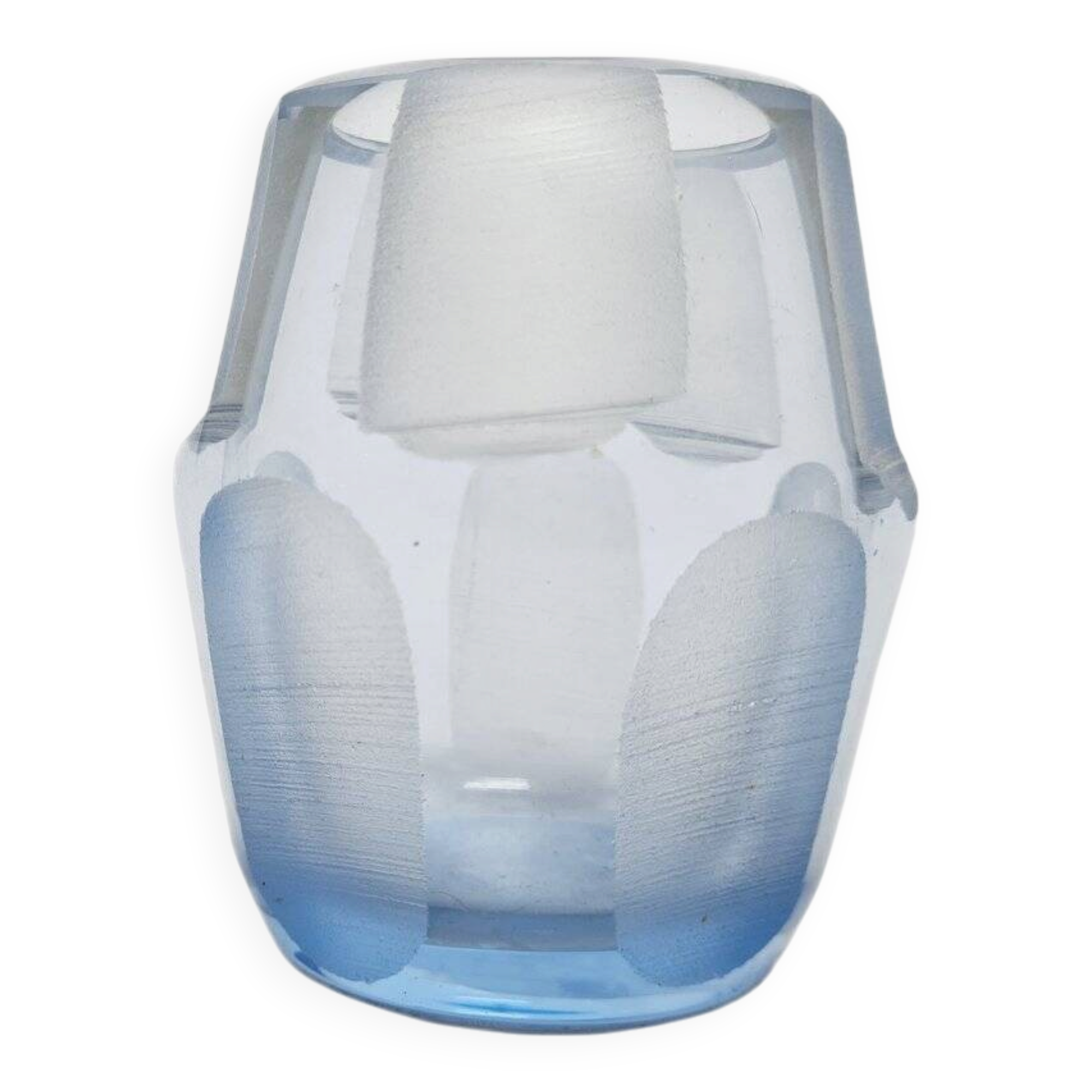 Postmodern crystal vase, Poland, 1950s