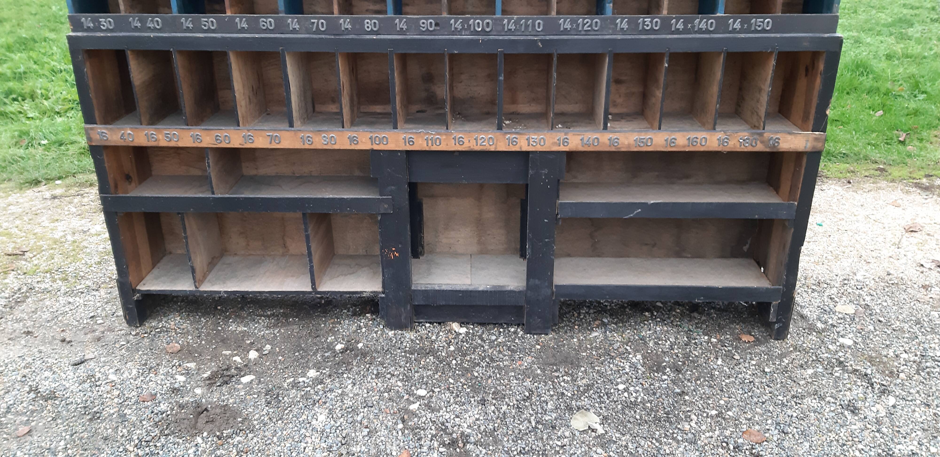 Furniture of trade wood of hardware