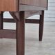 1960s, Danish chest of drawers with a mirror inside, original condition, teak wood.