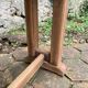 Pair of antique solid oak benches