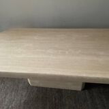 70s Travertine Coffee Table