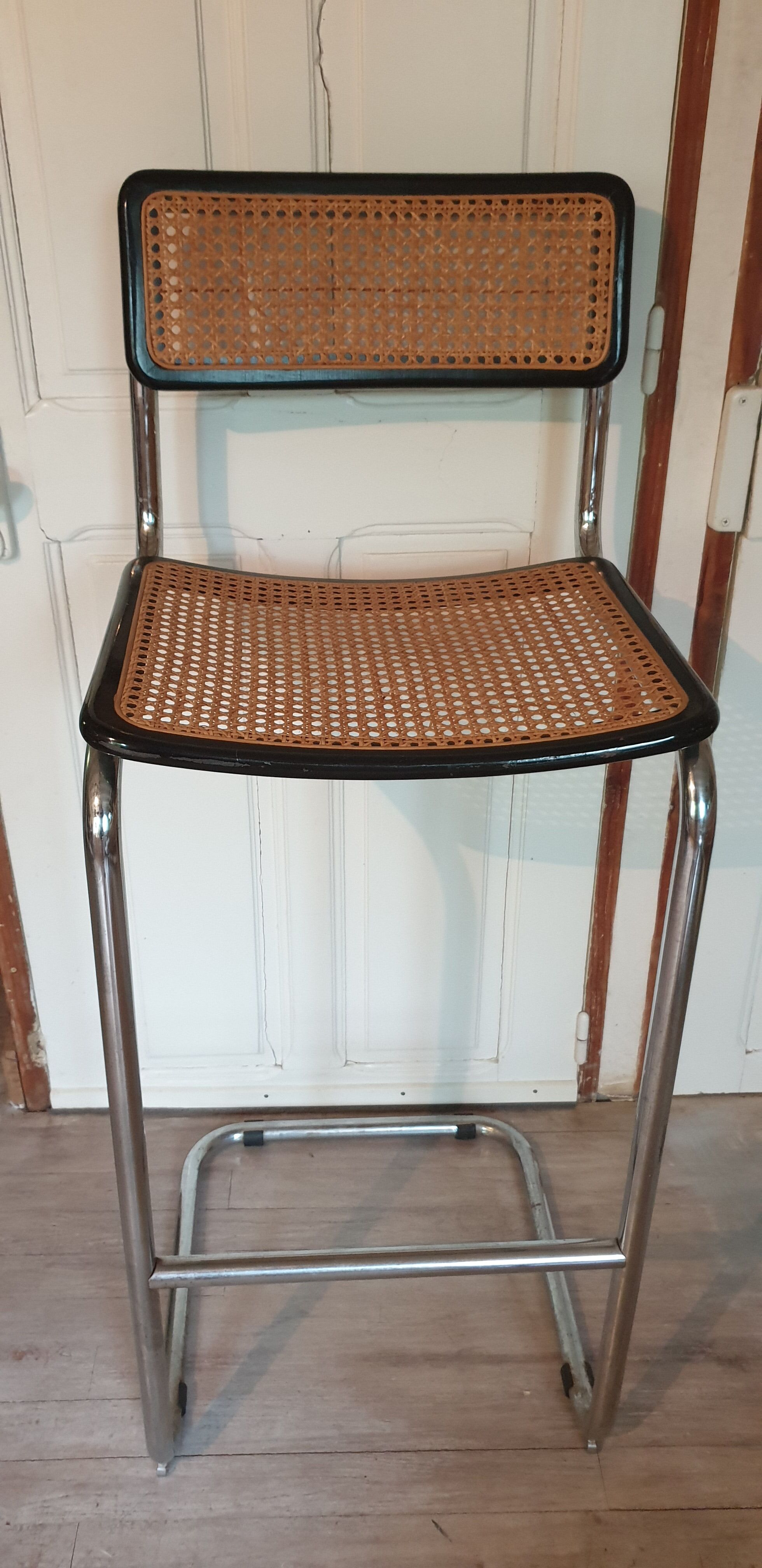 Chrome high chair and canning
