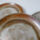 6 assiettes plates en grès Vintage