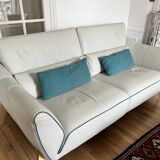 French leather sofa