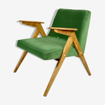 Green Bunny Armchair by Józef Chierowski, 1970s