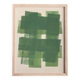 Painting on paper, abstract painting 30x40cm b199 signed