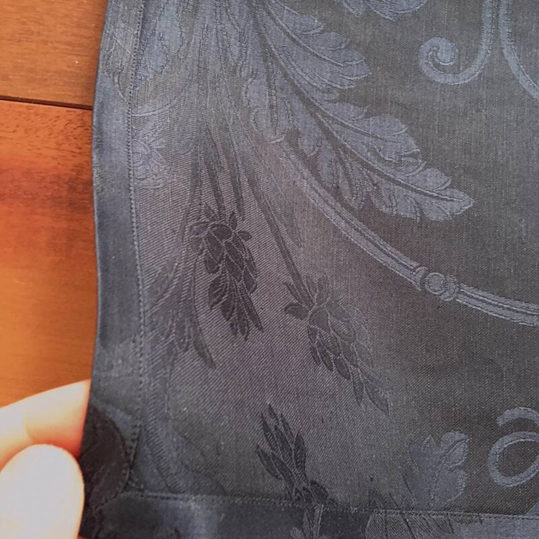 Christofle "Orangerie" Napkin Linen & Cotton Navy Blue
