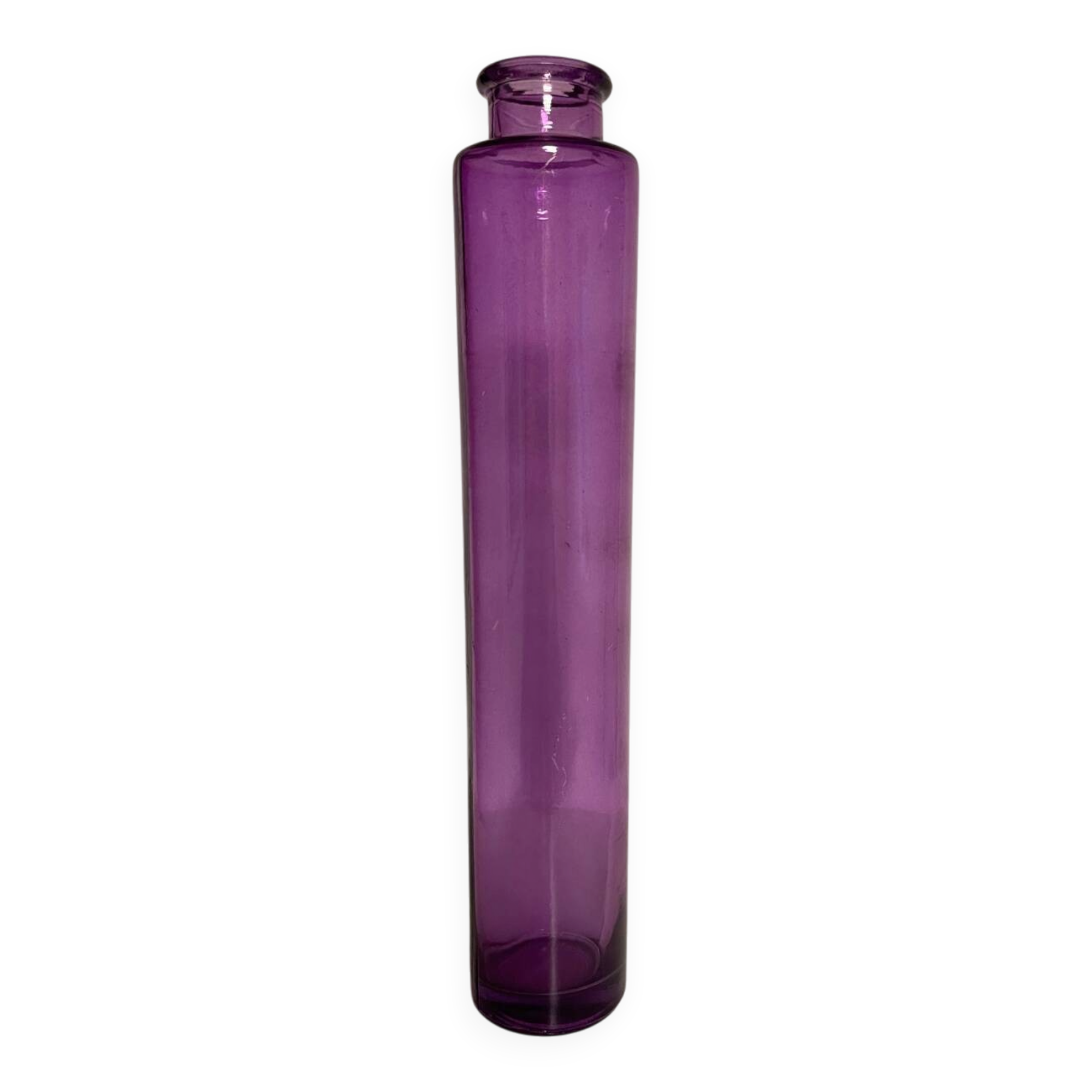 Ancient violet glass soliflore. Apothecary spirit.