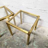 Gold side table