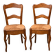 Paire de chaises en merisier de style Louis-Philippe, début du XXe siècle