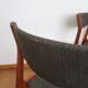 4 chaises vertes danoises estampillées