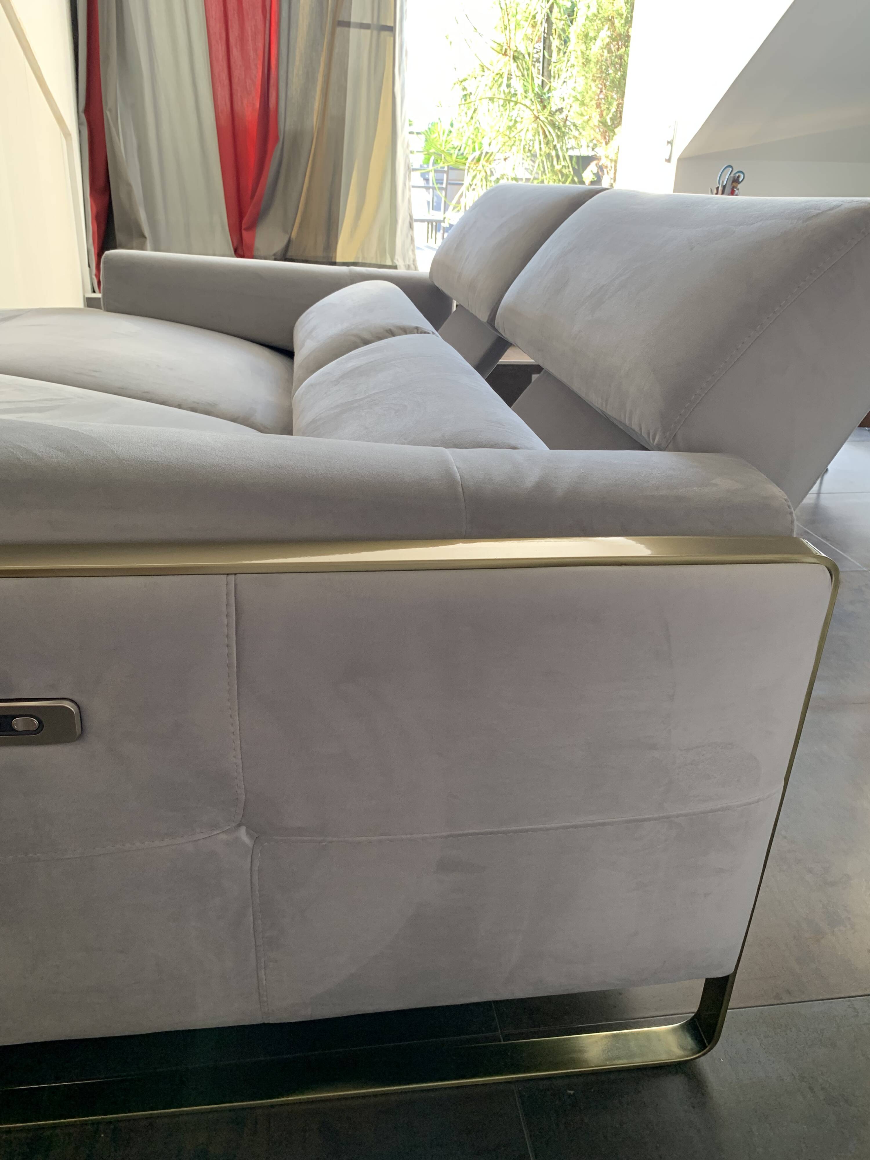 Canape full relax electrique / batteries en tissus